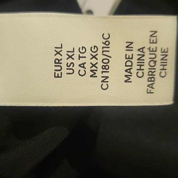 H & M Black Satin Halter with Rhinestone Neck Strap, Size: XL, NWT - Picture 7 of 11